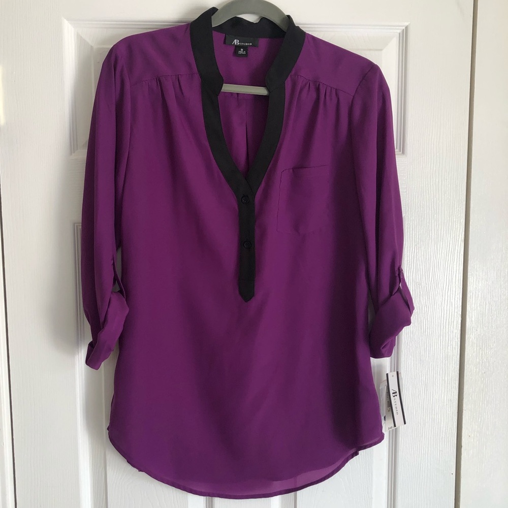 *SOLD* SOLD* AB Studio Blouse - Picture 2 of 7